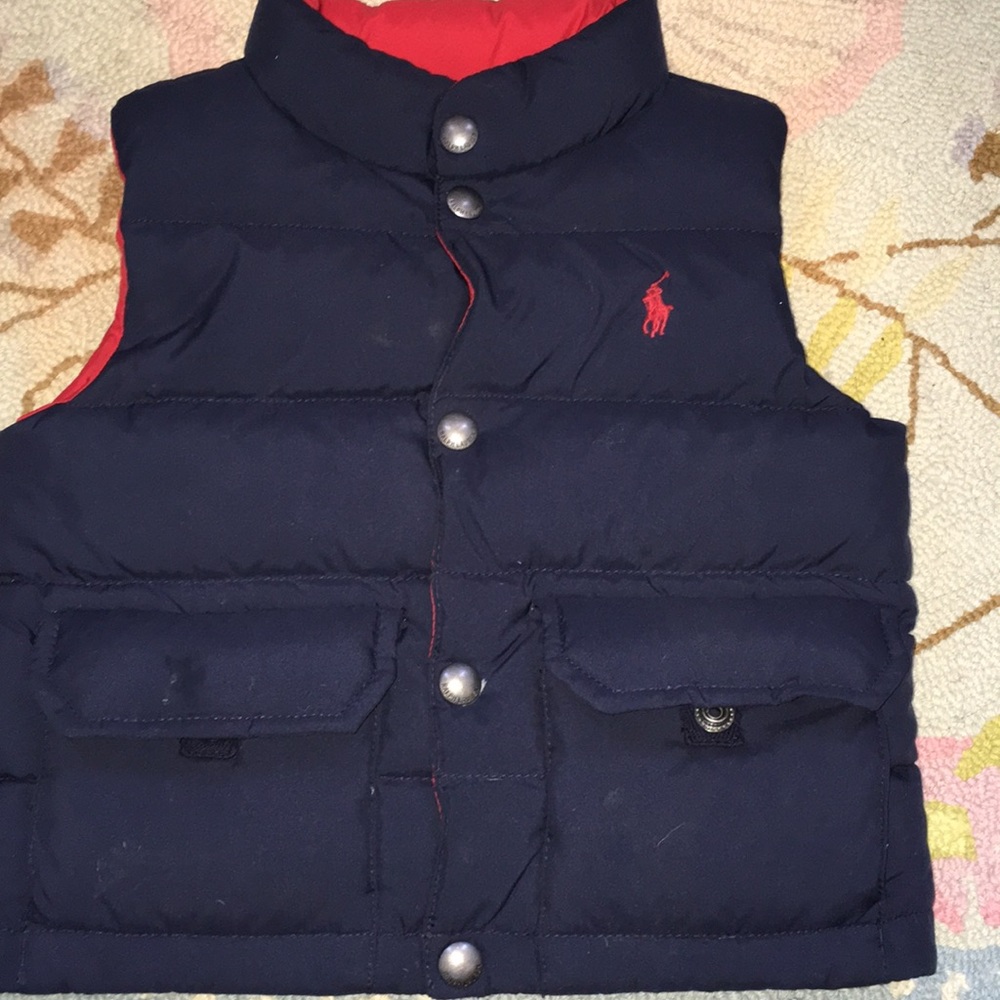 Ralph Lauren down vest reversible 18 Months